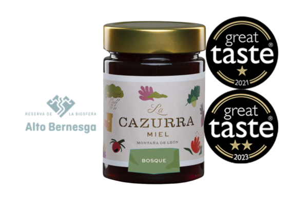 Miel de Bosque Cruda Edición Especial Geras de Gordón 440g - Miel La Cazurra. Miel de León