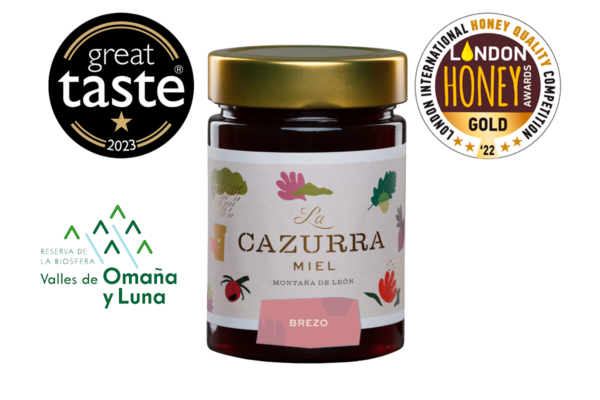 Miel de Brezo Cruda 440g - Miel La Cazurra, miel natural de León