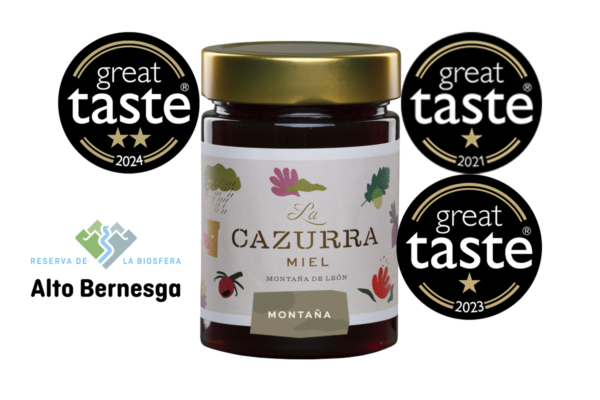 Miel de Montaña Cruda Faedo de Ciñera 440g - Miel La Cazurra Miel de Leon